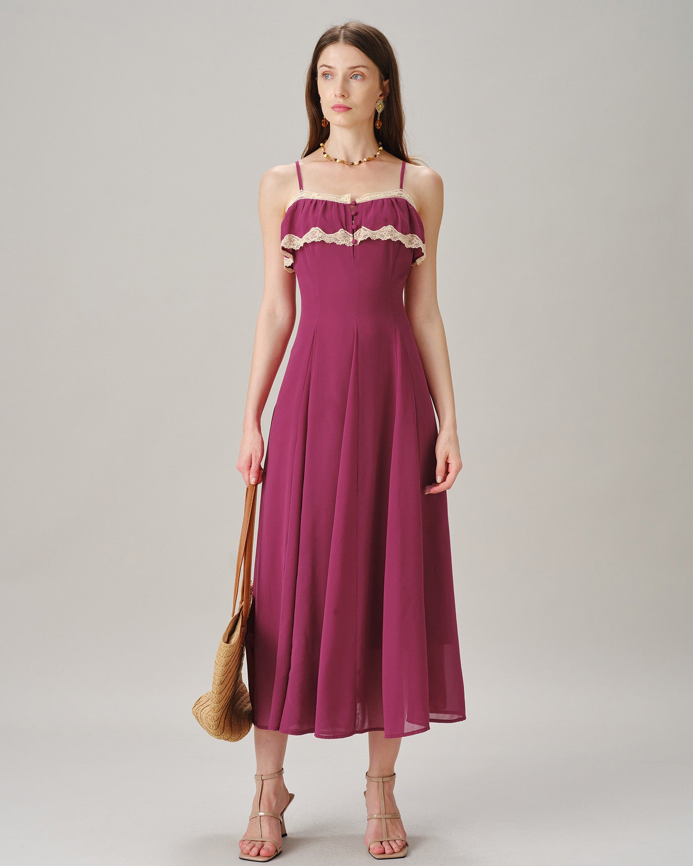 Women's Woven Polyester Maxi Dresses Dresses - RIHOAS
