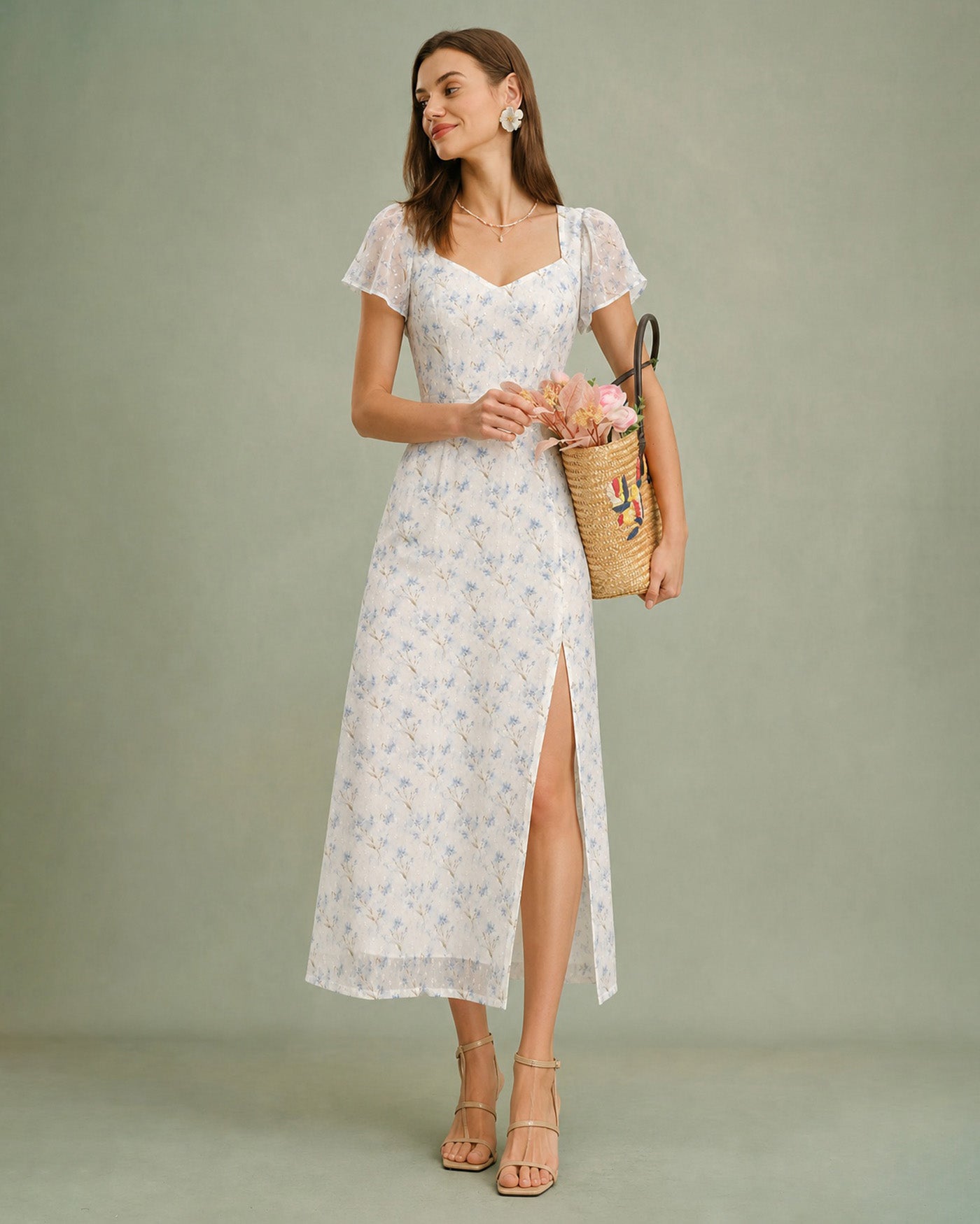 Women's Woven Polyester Maxi Dresses Dresses - RIHOAS