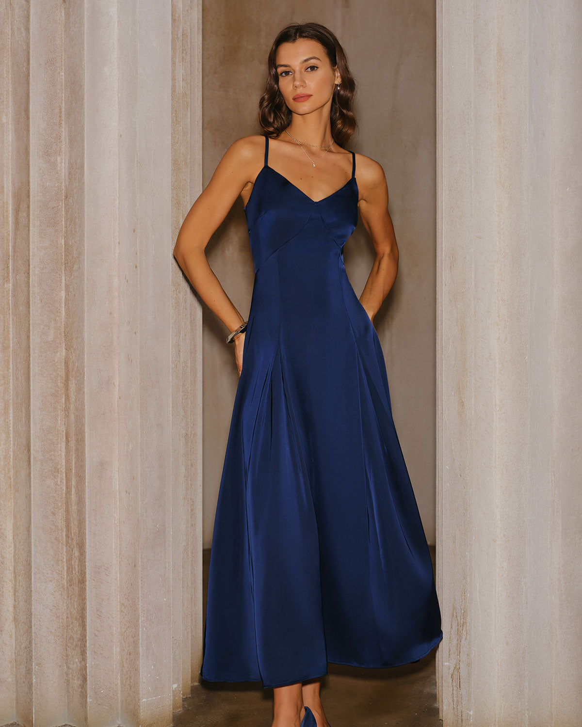 Women's Woven Polyester Maxi Dresses Dresses - RIHOAS