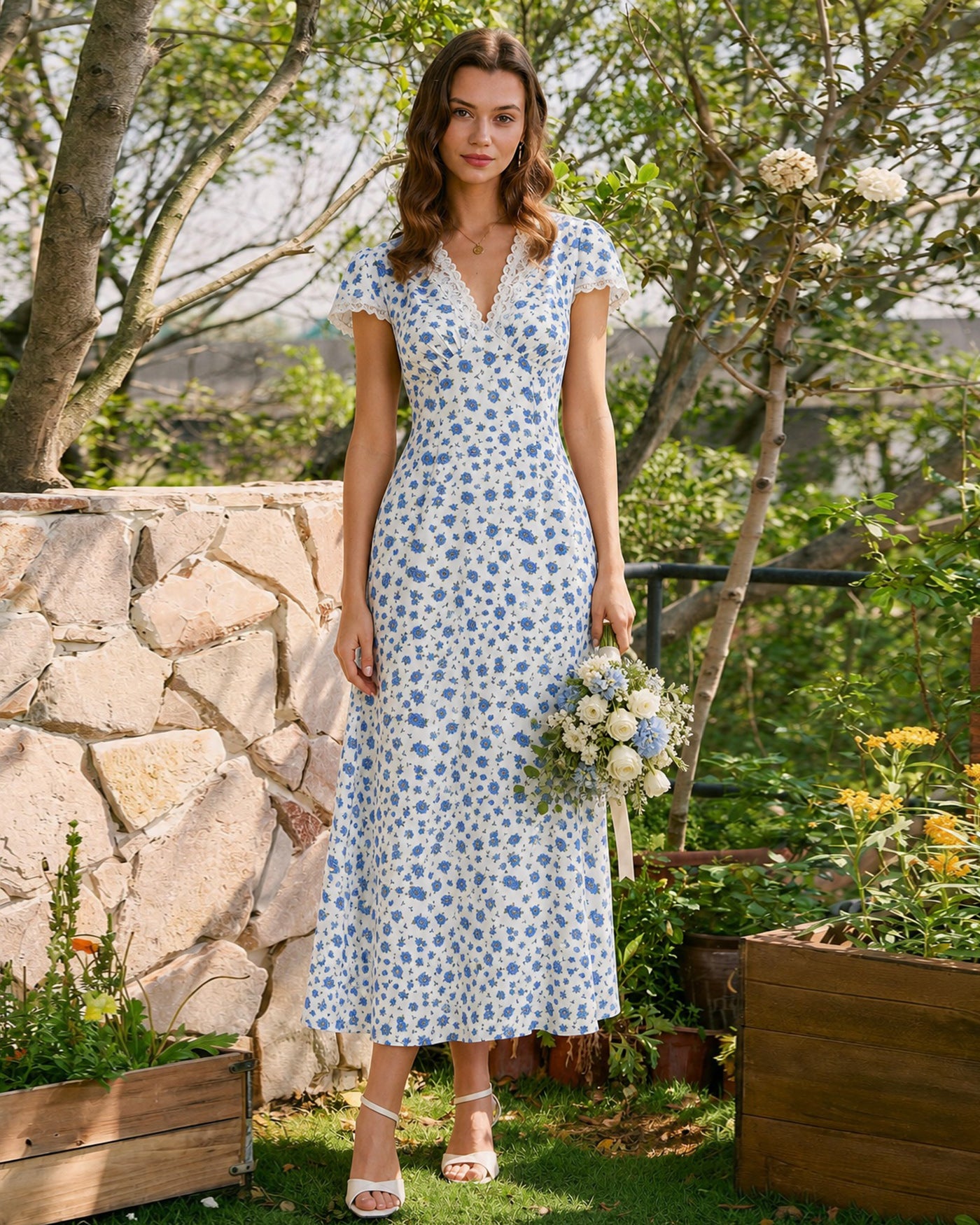 Women's Woven Polyester Maxi Dresses Dresses - RIHOAS