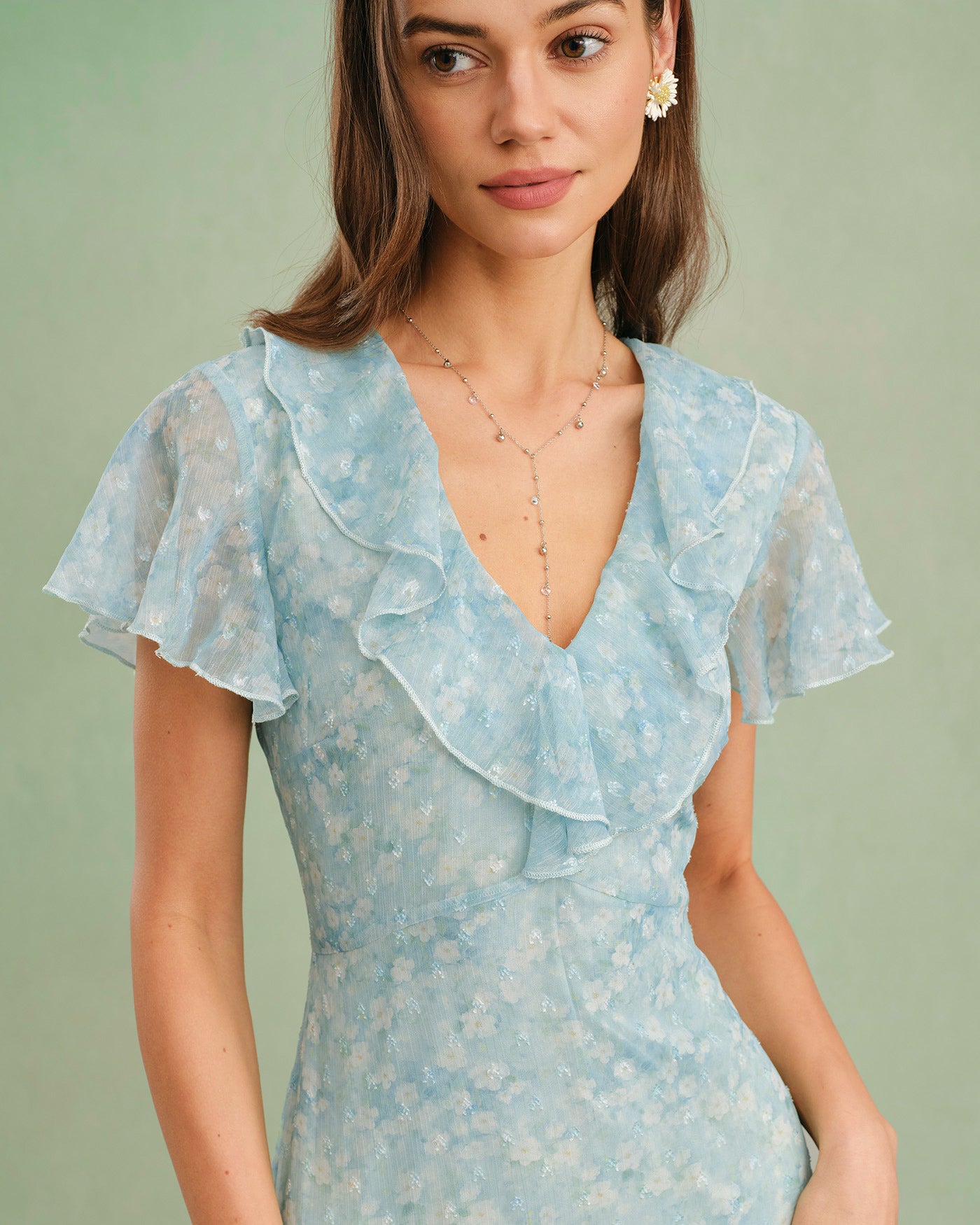 Women's Woven Polyester Midi Dress Dresses - RIHOAS
