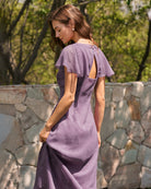 Women's Woven Polyester Midi Dress Dresses - RIHOAS