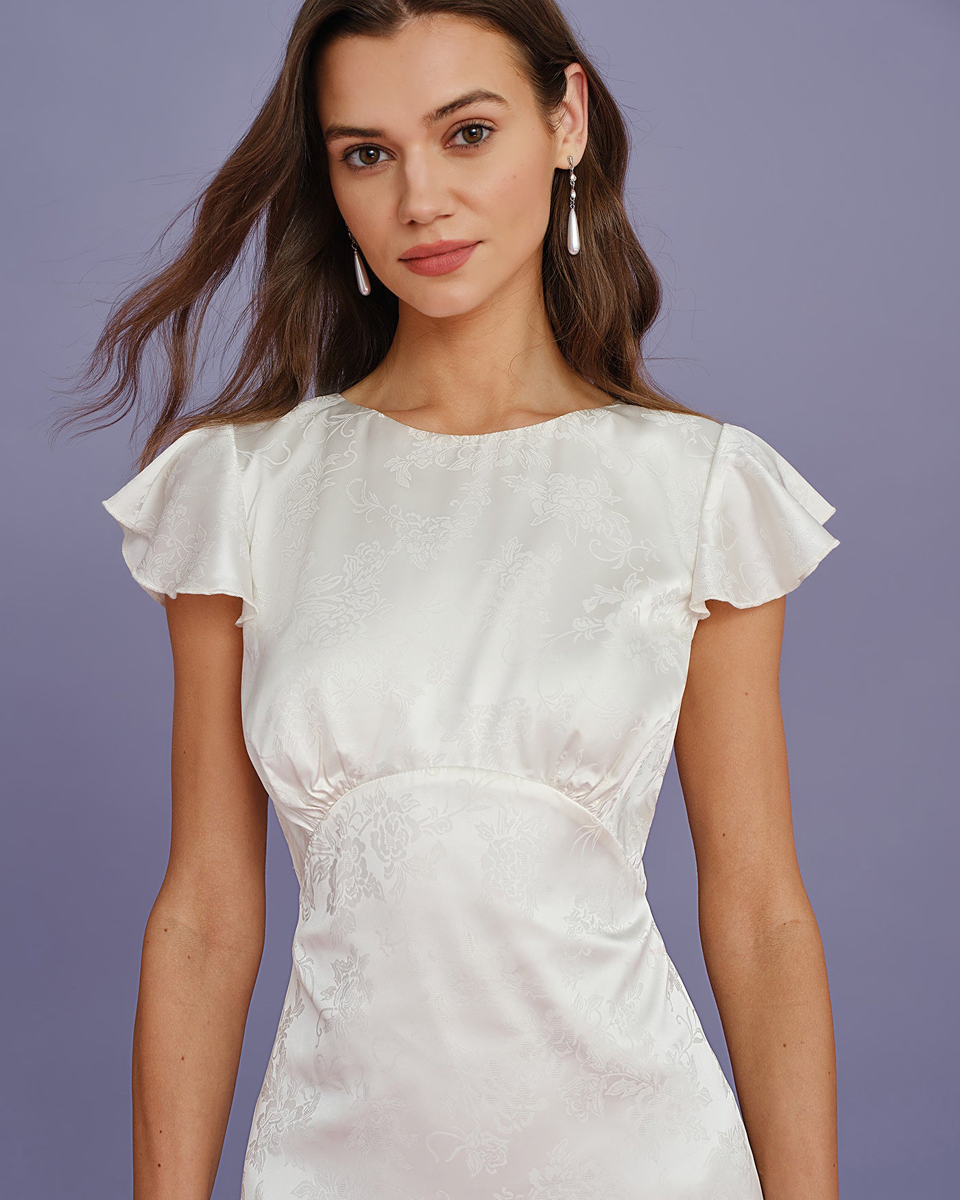Women's Woven Polyester Midi Dress Dresses - RIHOAS