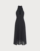 Women's Woven Polyester Midi Dress Dresses - RIHOAS