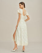Women's Woven Polyester Midi Dress Dresses - RIHOAS
