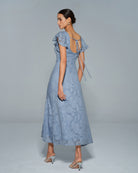 Women's Woven Polyester Midi Dress Dresses - RIHOAS