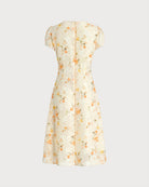 Women's Woven Polyester Midi Dress Dresses - RIHOAS