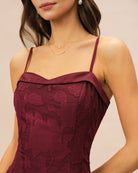 Women's Woven Polyester Midi Dress Dresses - RIHOAS
