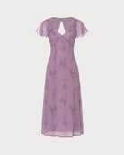 Women's Woven Polyester Midi Dress Dresses - RIHOAS