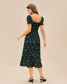 Women’s Woven Polyester Midi Dress Dresses - RIHOAS