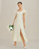 Women's Woven Polyester Midi Dress Dresses - RIHOAS