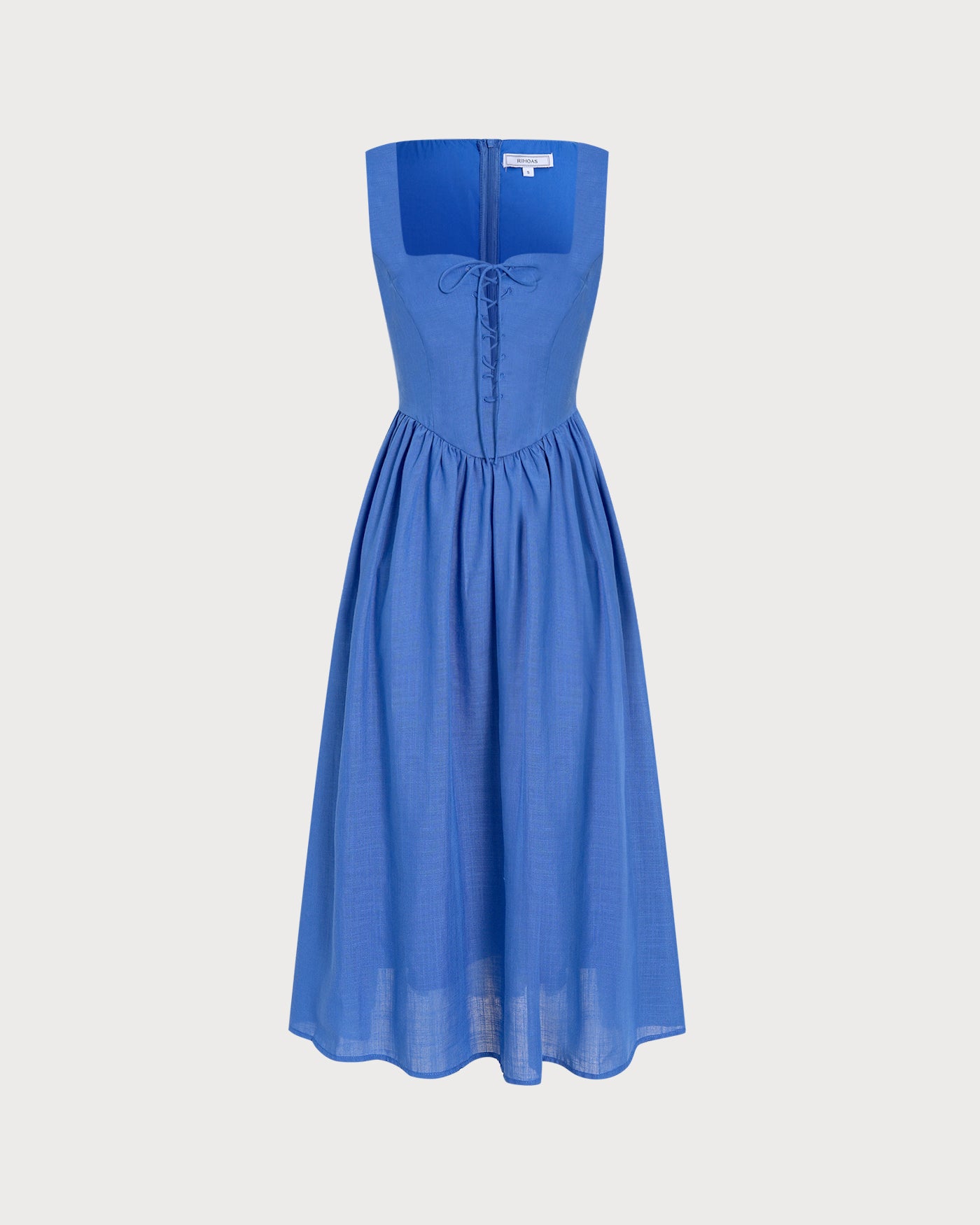 Women's Woven Polyester Midi Dress Dresses - RIHOAS