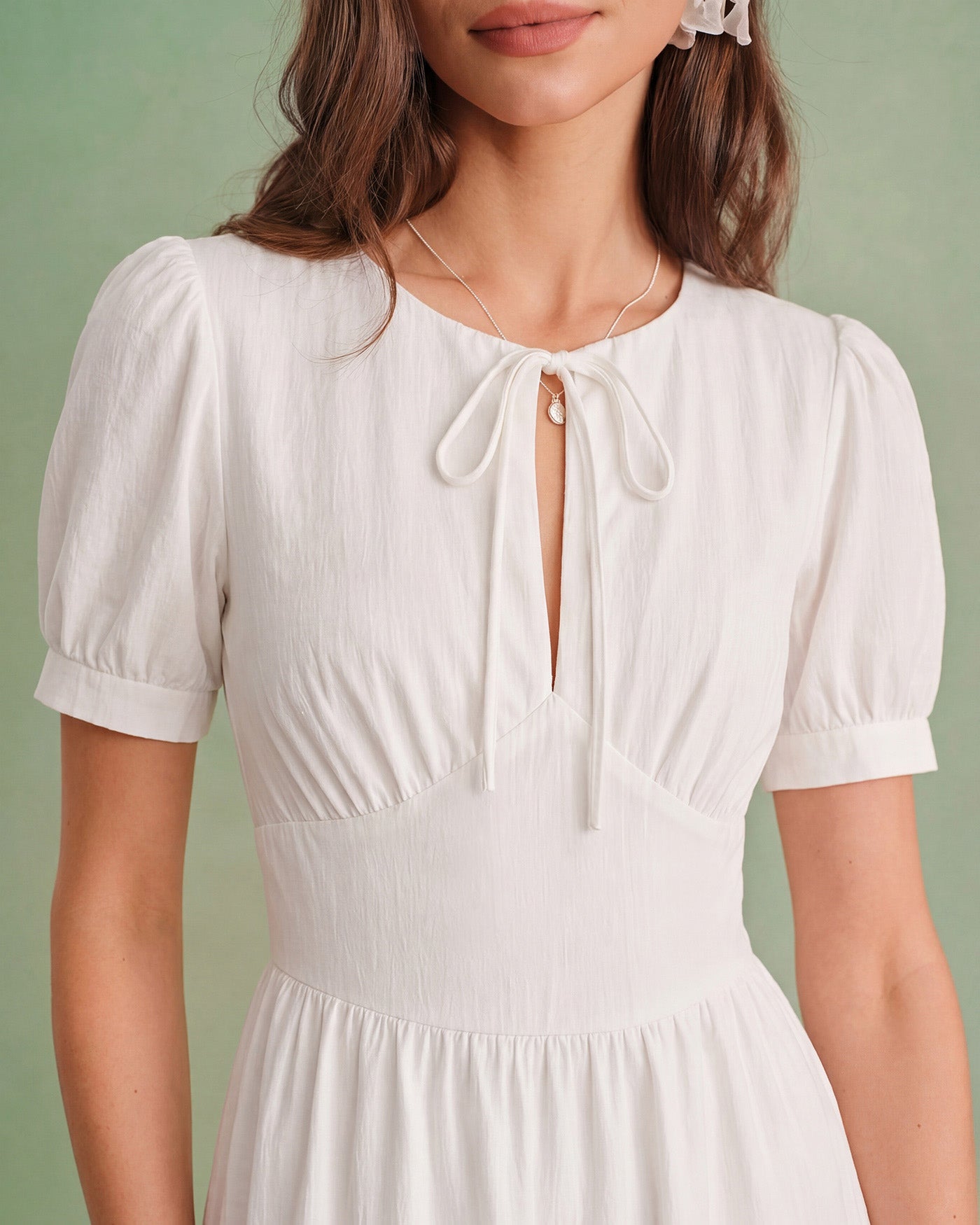 Women's Woven Polyester Midi Dress Dresses - RIHOAS