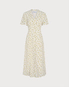 Women's Woven Polyester Midi Dress Dresses - RIHOAS