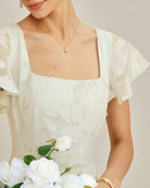 Women's Woven Polyester Midi Dress Dresses - RIHOAS