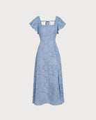 Women's Woven Polyester Midi Dress Dresses - RIHOAS