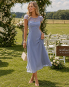 Women's Woven Polyester Midi Dresses Dresses - RIHOAS