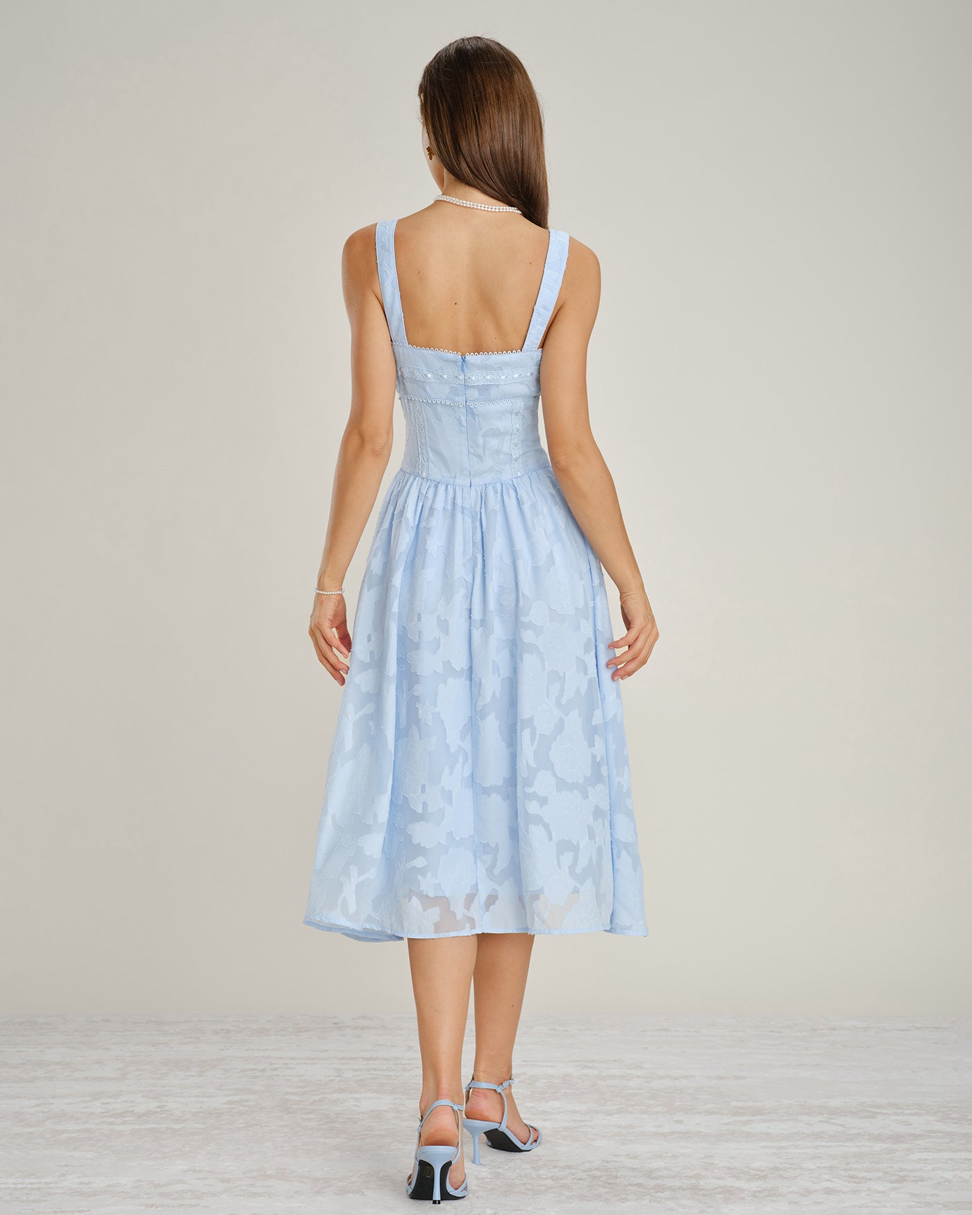 Women's Woven Polyester Midi Dresses Dresses - RIHOAS