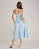 Women's Woven Polyester Midi Dresses Dresses - RIHOAS