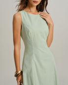 Women's Woven Polyester Midi Dresses Dresses - RIHOAS