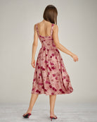 Women's Woven Polyester Midi Dresses Dresses - RIHOAS