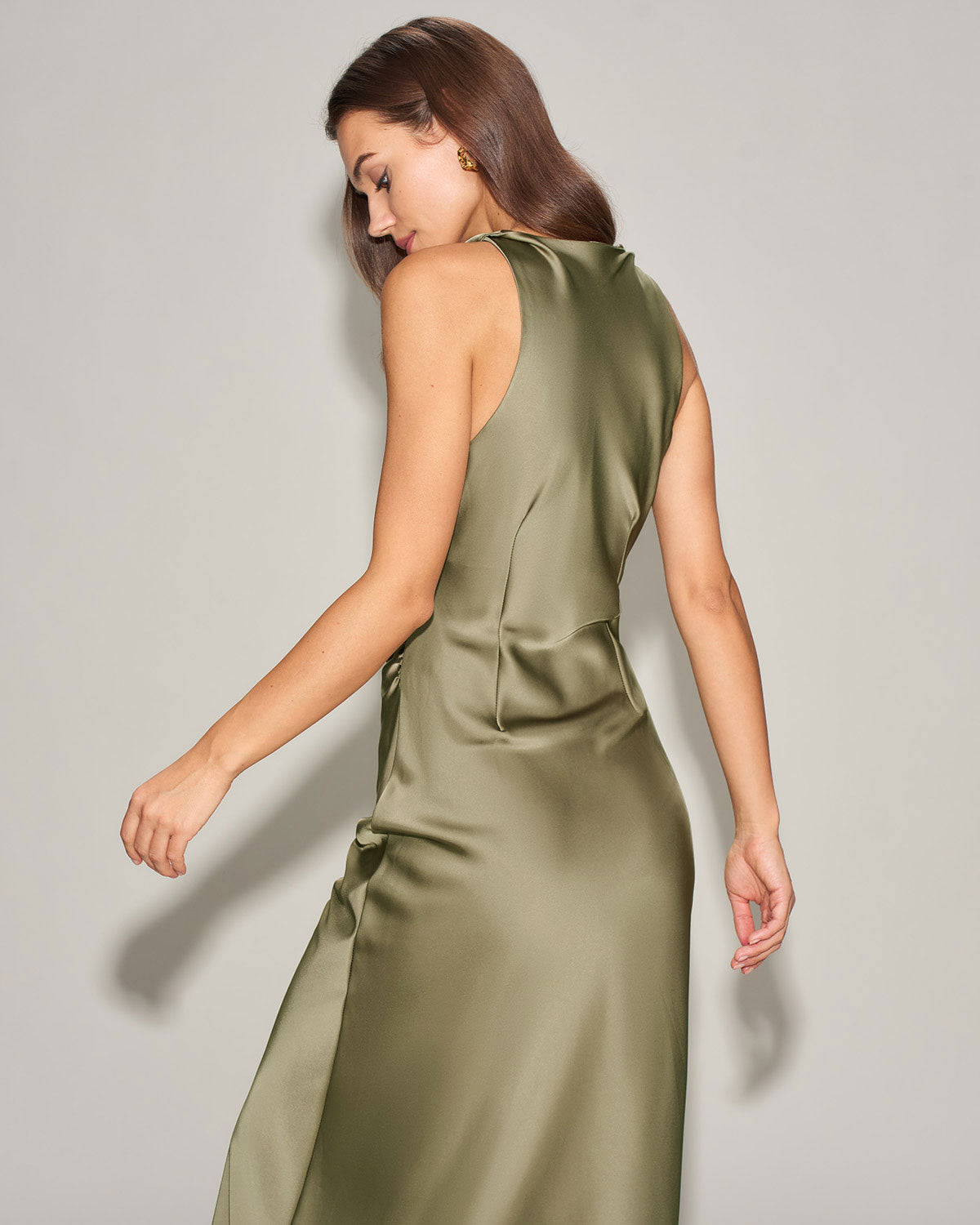 Women's Woven Polyester Midi Dresses Dresses - RIHOAS