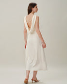 Women's Woven Polyester Midi Dresses Dresses - RIHOAS