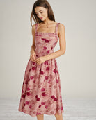 Women's Woven Polyester Midi Dresses Dresses - RIHOAS