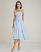 Women's Woven Polyester Midi Dresses Dresses - RIHOAS