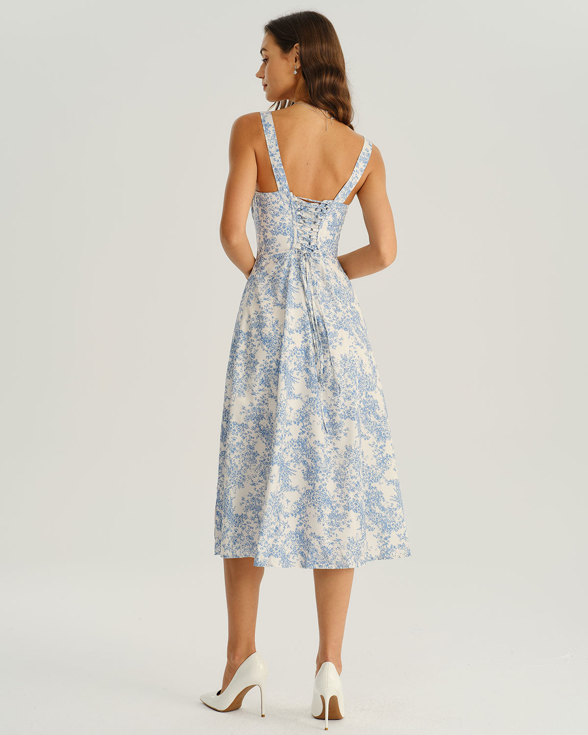 Women's Woven Polyester Midi Dresses Dresses - RIHOAS