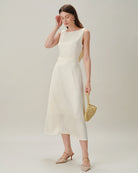 Women's Woven Polyester Midi Dresses Dresses - RIHOAS