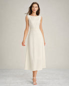 Women's Woven Polyester Midi Dresses Dresses - RIHOAS