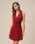 Women's Woven Polyester Mini Dress Dresses - RIHOAS