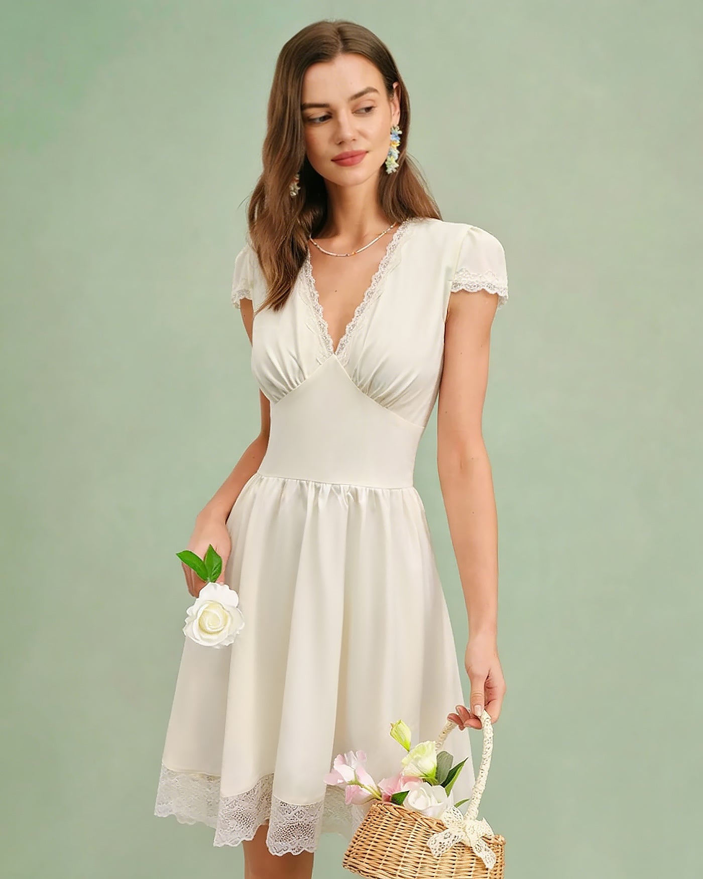 Women's Woven Polyester Mini Dress Dresses - RIHOAS