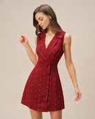 Women's Woven Polyester Mini Dress Dresses - RIHOAS