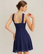 Women's Woven Polyester Mini Dress Dresses - RIHOAS