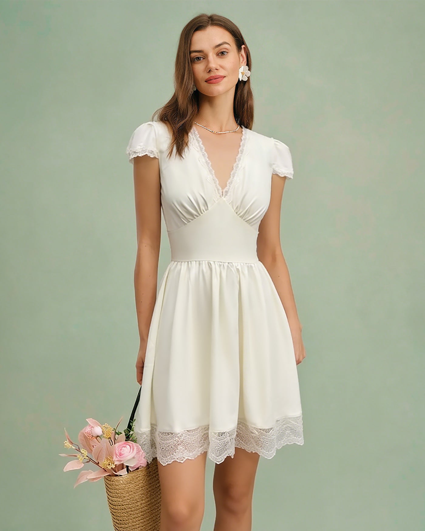 Women's Woven Polyester Mini Dress Dresses - RIHOAS