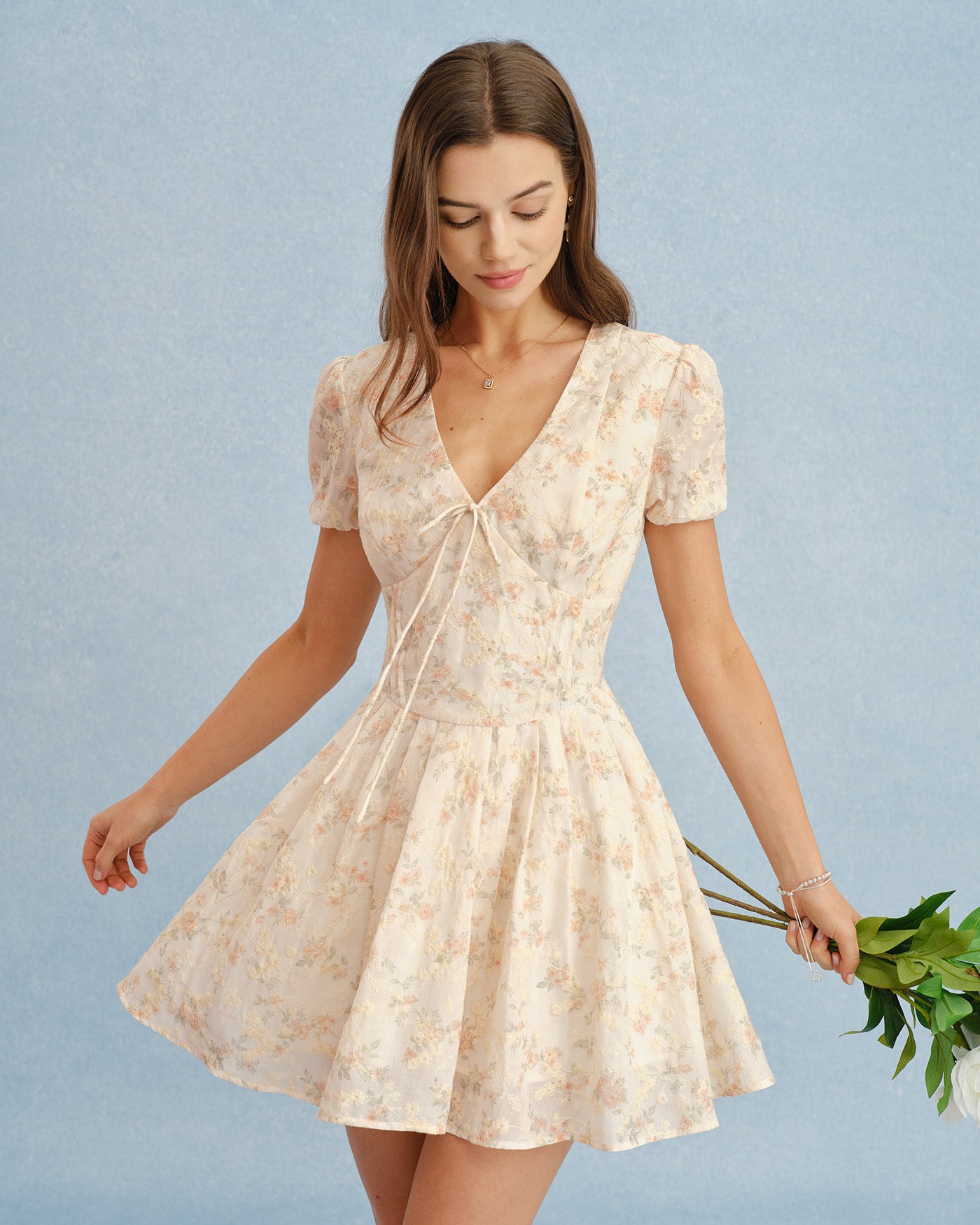 Women's Woven Polyester Mini Dresses Dresses - RIHOAS