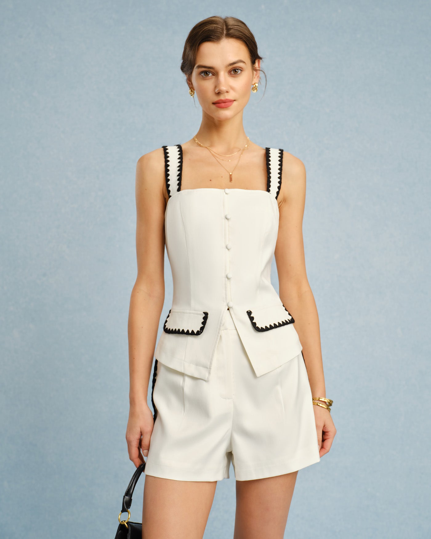 Women's Woven Polyester Shorts Bottoms - RIHOAS