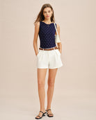 Women's Woven Polyester Shorts Bottoms - RIHOAS
