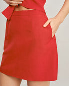 Women's Woven Polyester Skirt Bottoms - RIHOAS