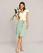 Women's Woven Polyester Skirt Bottoms - RIHOAS