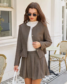 Women's Woven Polyester Skirt Bottoms - RIHOAS