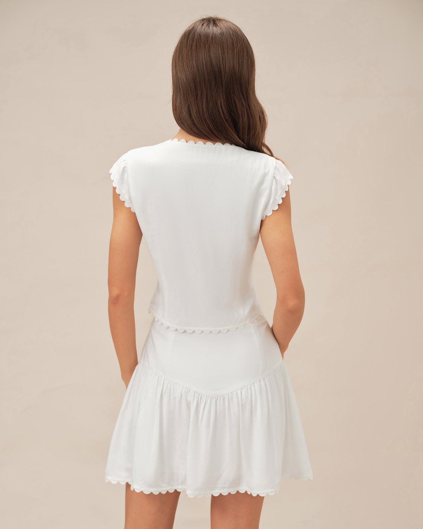 Women's Woven Polyester Skirt Bottoms - RIHOAS