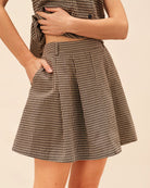 Women's Woven Polyester Skirt Bottoms - RIHOAS