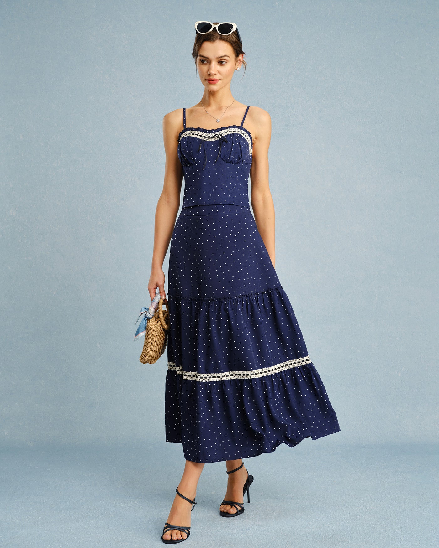Women's Woven Polyester Skirt Bottoms - RIHOAS