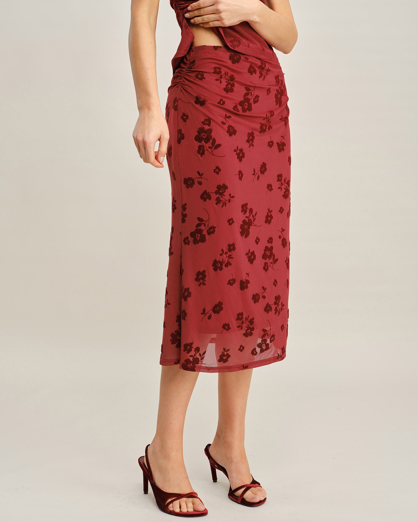 Women's Woven Polyester Skirt Bottoms - RIHOAS