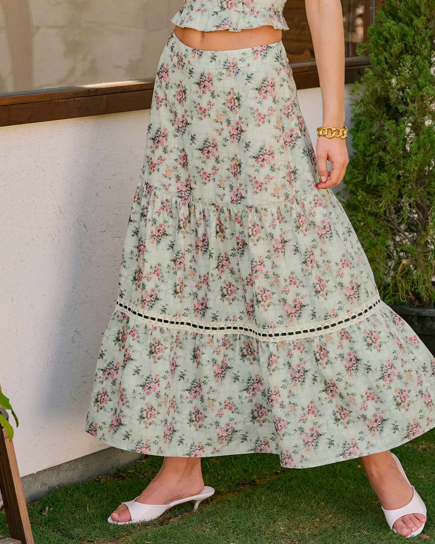 Women's Woven Polyester Skirt Bottoms - RIHOAS