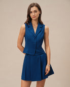 Women's Woven Polyester Skirt Bottoms - RIHOAS
