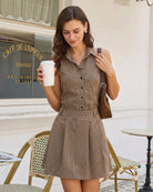 Women's Woven Polyester Skirt Bottoms - RIHOAS